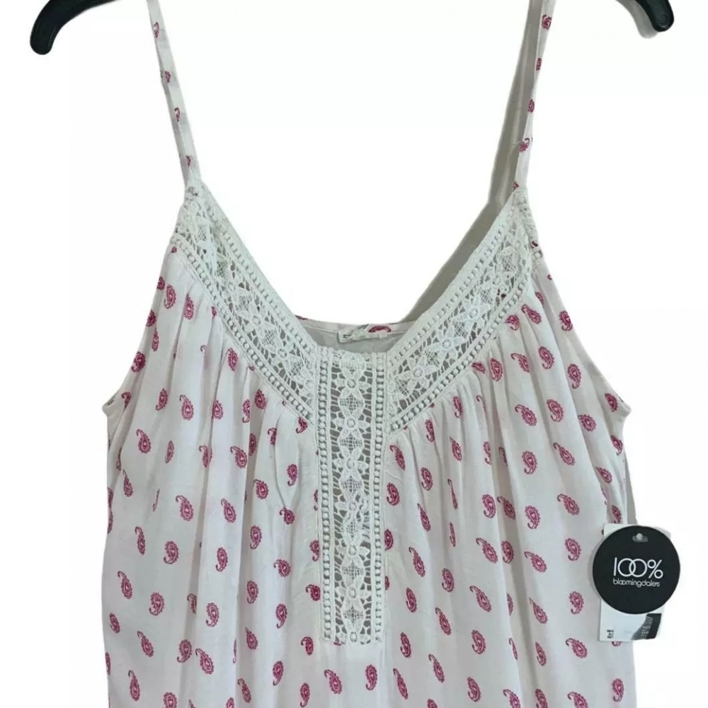 NWT EN CREME Pretty maxi dress w crochet trim top summer sun Dress. - Picture 3 of 13